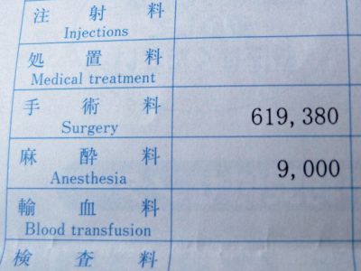 肩脱臼手術費用